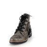 chaussures montantes noires avec dégradé doré